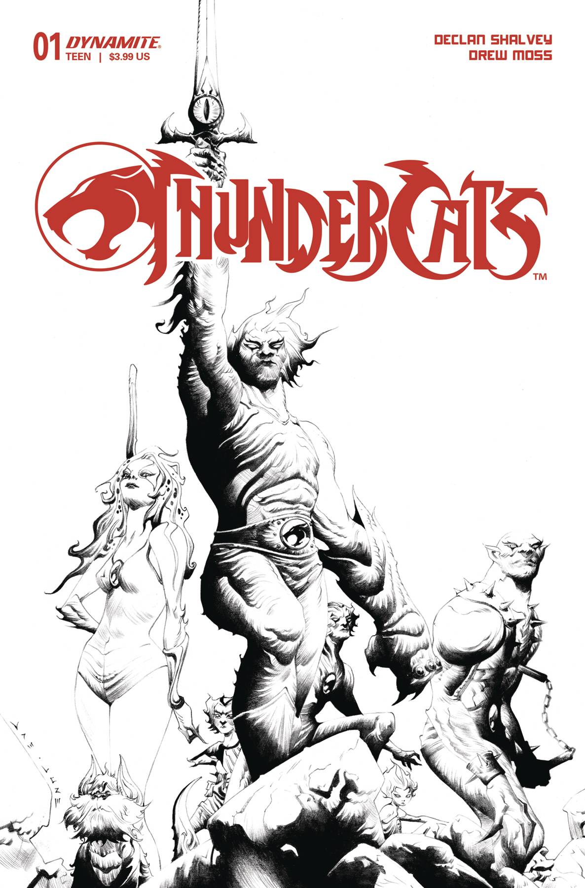 THUNDERCATS #1 CVR T INCV LEE LINE ART