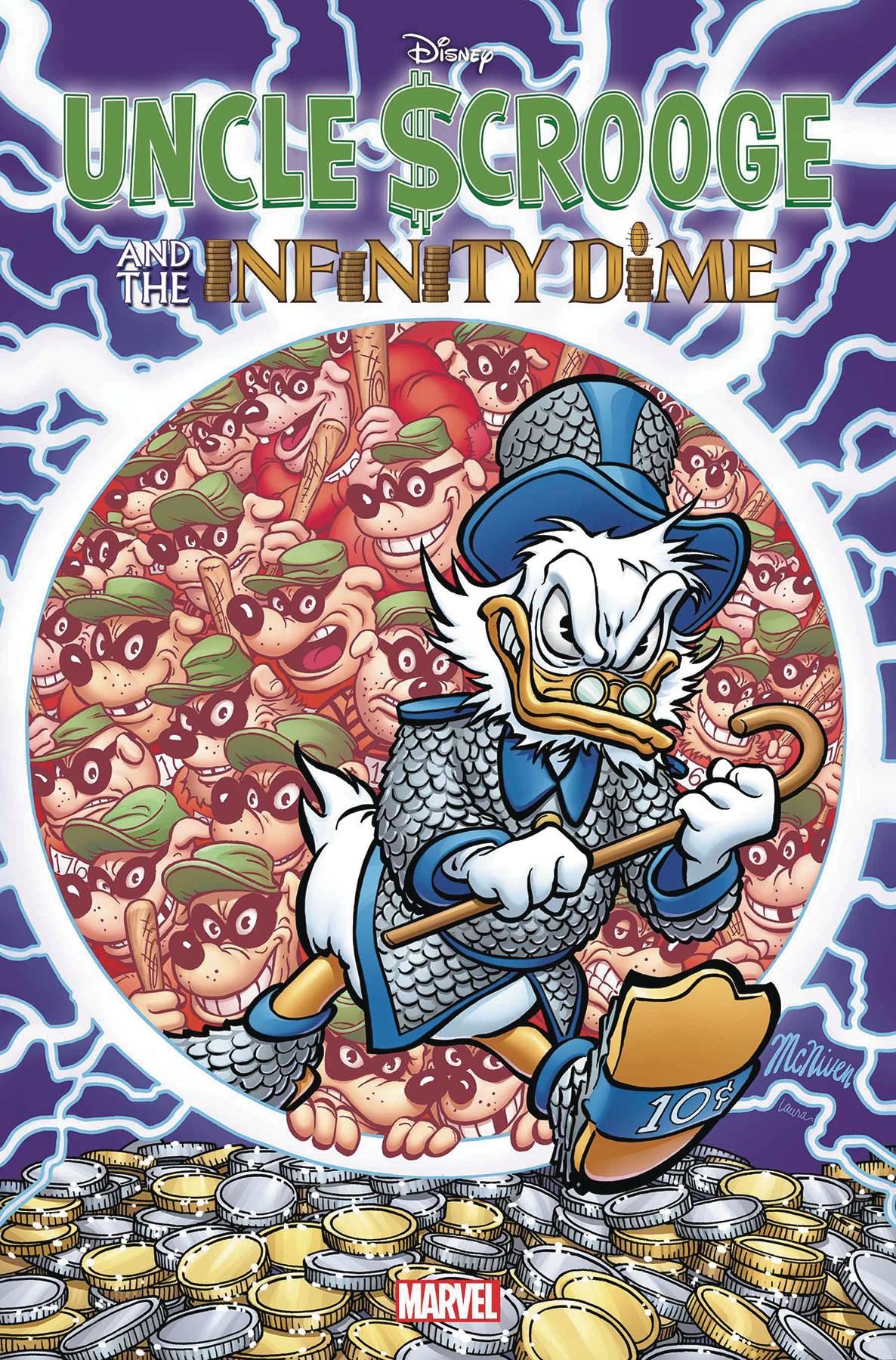 UNCLE SCROOGE INFINITY DIME #1 STEVE MCNIVEN FOIL VAR