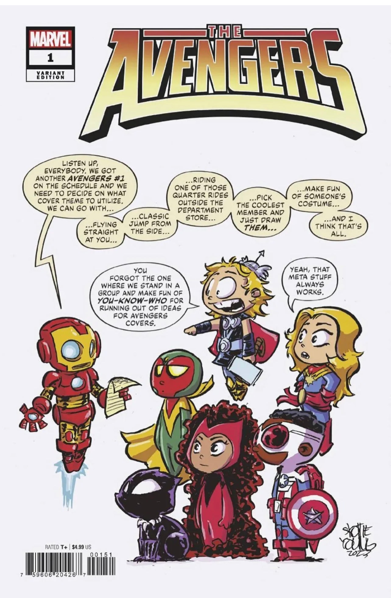 AVENGERS #1 SKOTTIE YOUNG VAR