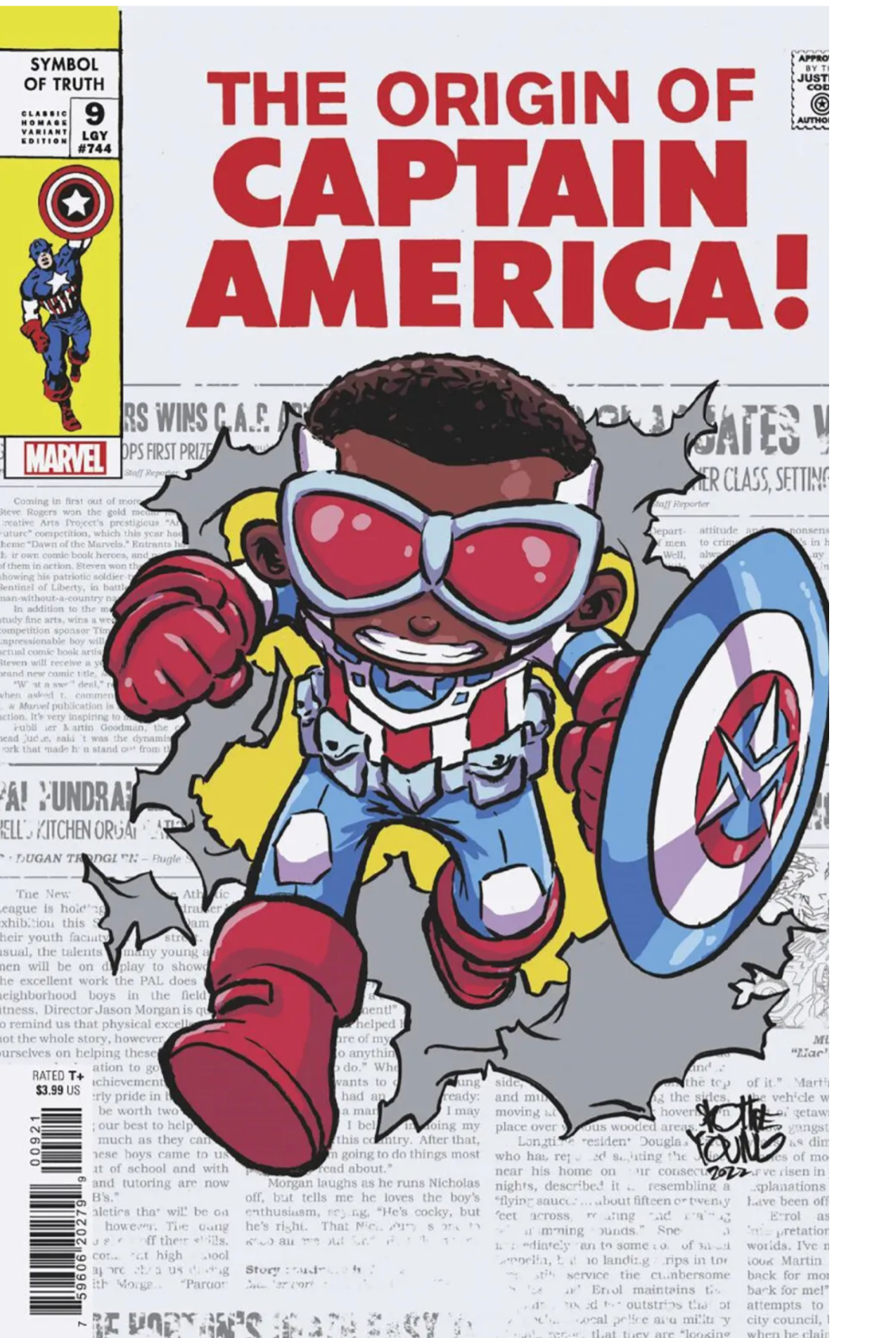 CAPTAIN AMERICA SYMBOL OF TRUTH  #9 SKOTTIE YOUNG VAR