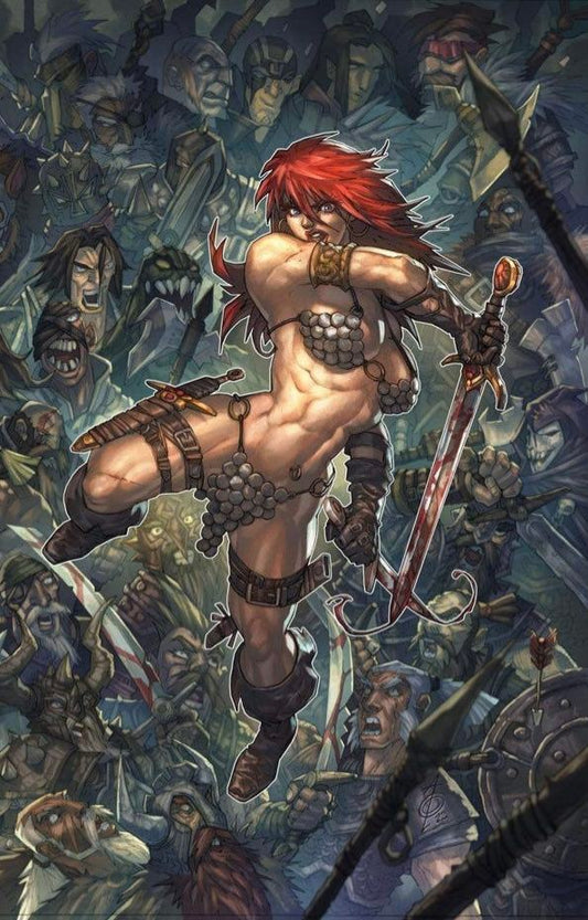 VAMPIRELLA VS RED SONJA #3 ALAN QUAH 616 EXCLUSIVE RED SONJA VIRGIN VAR (01/18/2023)