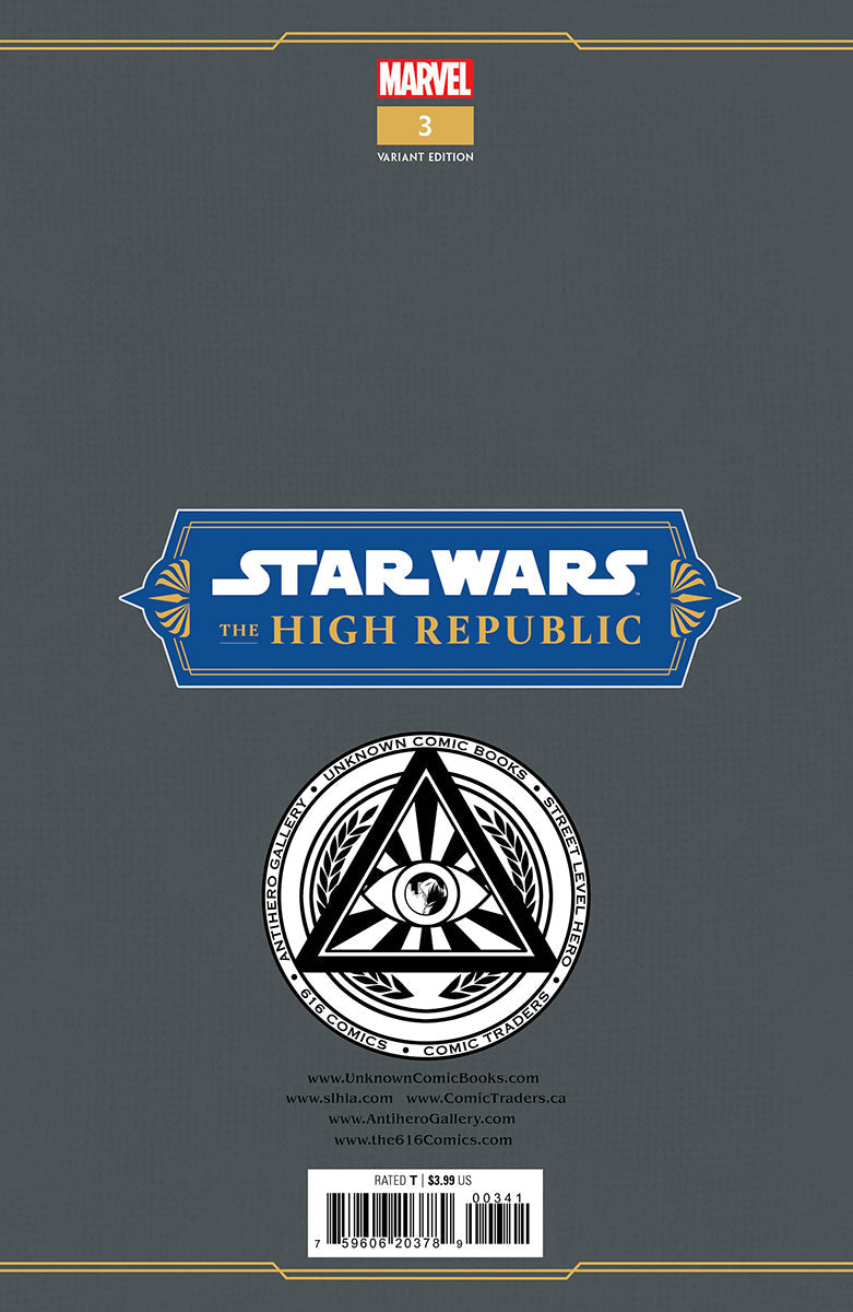 STAR WARS: THE HIGH REPUBLIC #3 UNKNOWN COMICS TYLER KIRKHAM EXCLUSIVE VAR (12/28/2022)