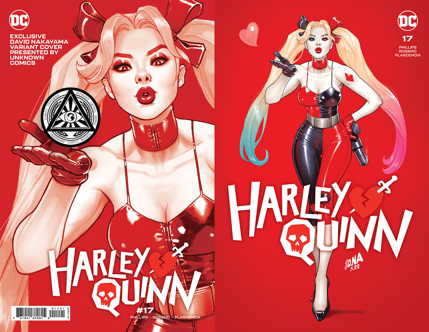 HARLEY QUINN #17 UNKNOWN COMICS DAVID NAKAYAMA EXCLUSIVE COLOR BLEED VAR (07/27/2022)