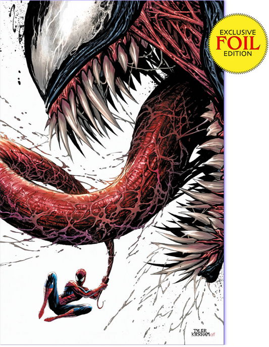 [FOIL] VENOM #26 UNKNOWN COMICS TYLER KIRKHAM EXCLUSIVE VIRGIN VAR (10/11/2023)